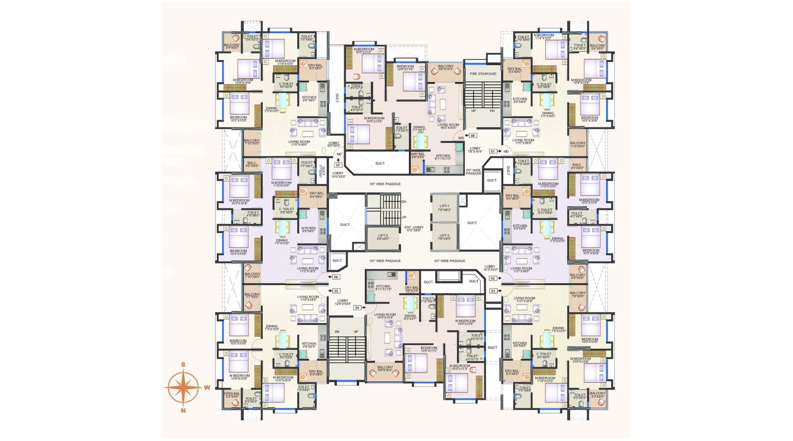Yashodhan-Premier-Typical-Floor-Plan